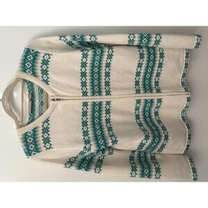 Croft and Barrow Zip Cardigan, Large